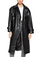 Women's Anine Bing Finley Faux Leather Trench Coat