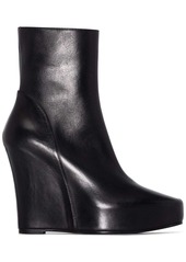 Ann Demeulemeester 125mm wedge ankle boots