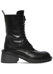 Ann Demeulemeester 60mm Leather Combat Boots