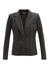 Ann Demeulemeester Angelina single-breasted leather jacket