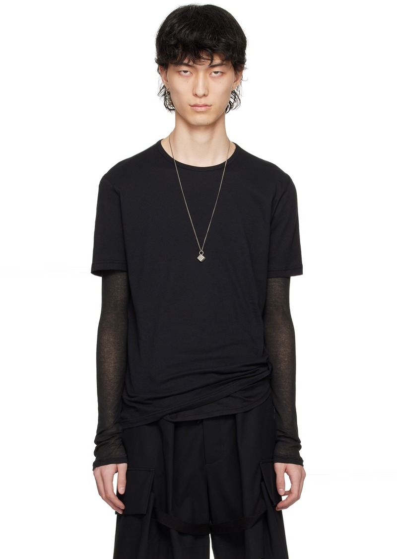 Ann Demeulemeester Black Baptist T-Shirt