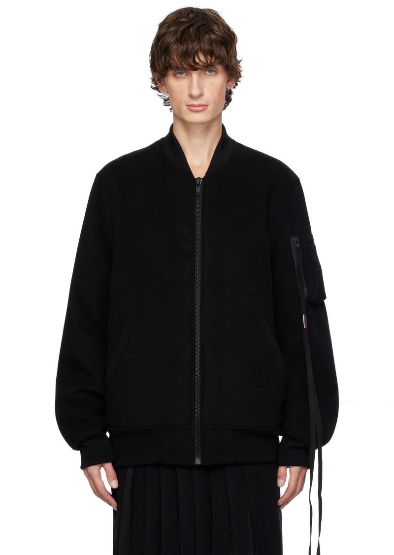 Ann Demeulemeester Black Dries Standard Bomber Jacket