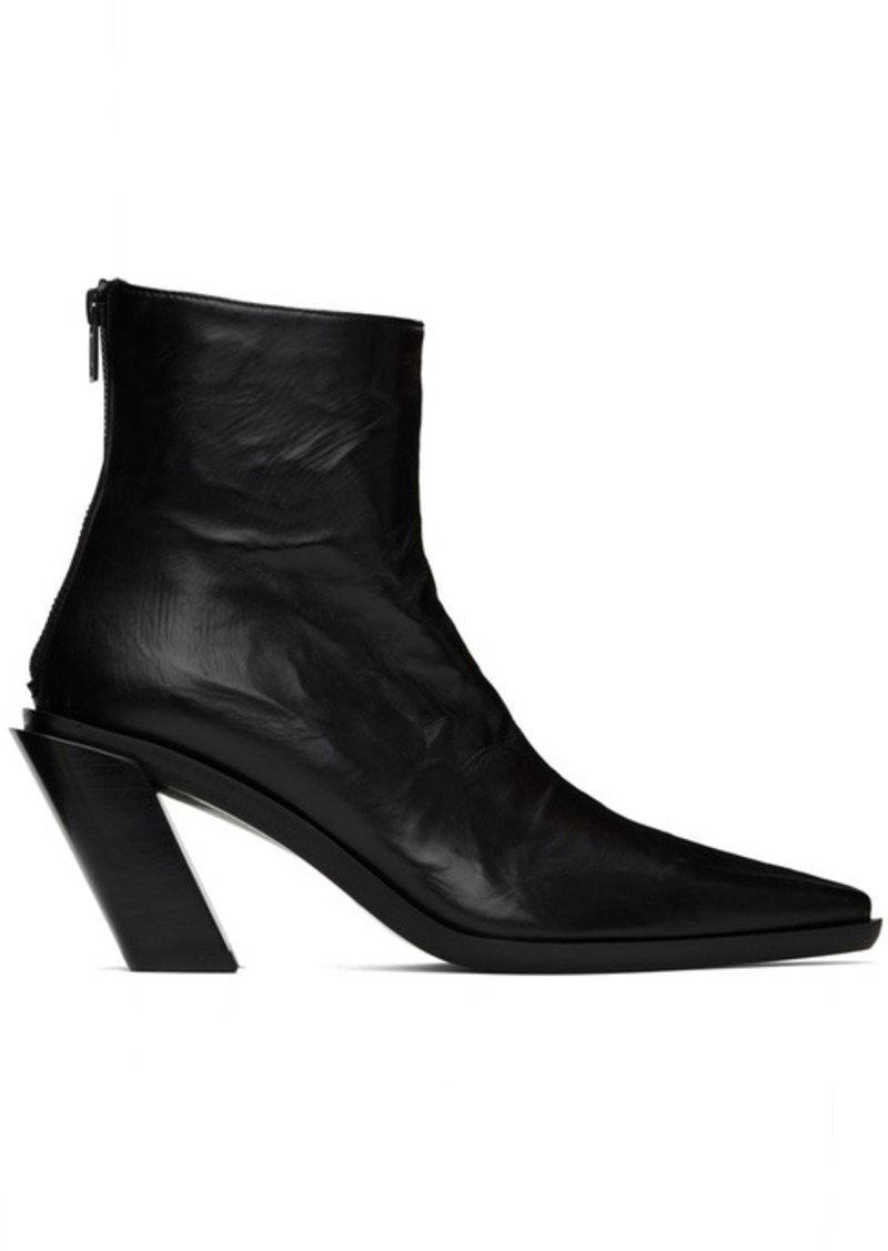 Ann Demeulemeester Black Florentine Boots