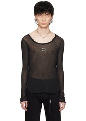 Ann Demeulemeester Black Harmen Long Sleeve T-Shirt