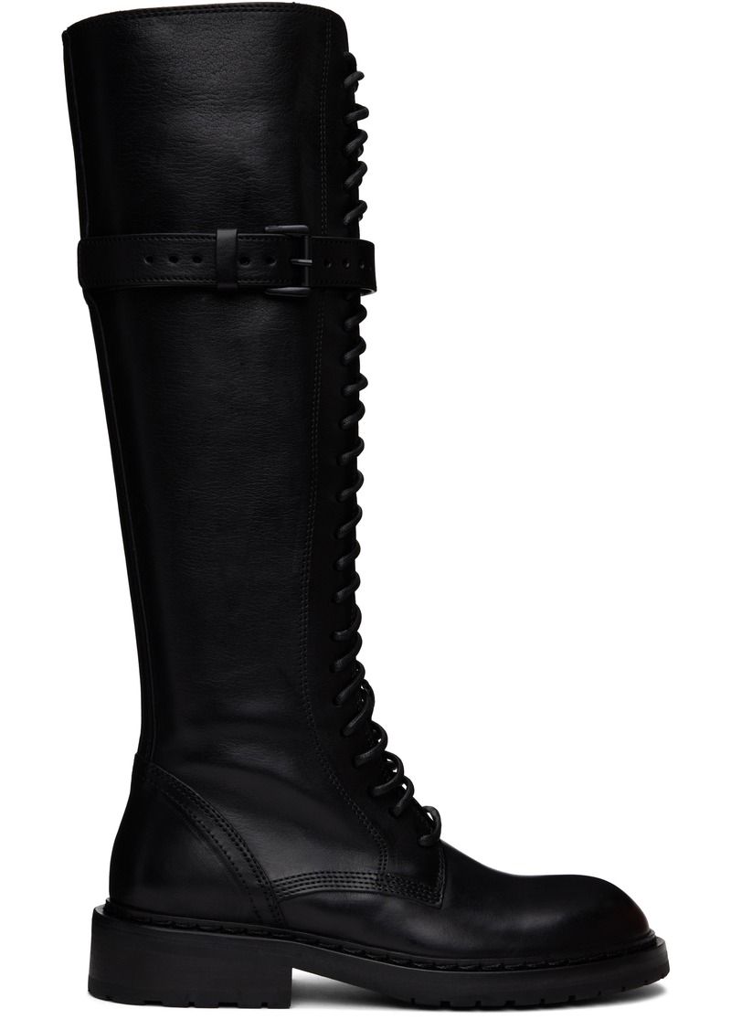 Ann Demeulemeester Black High Danny Tall Boots