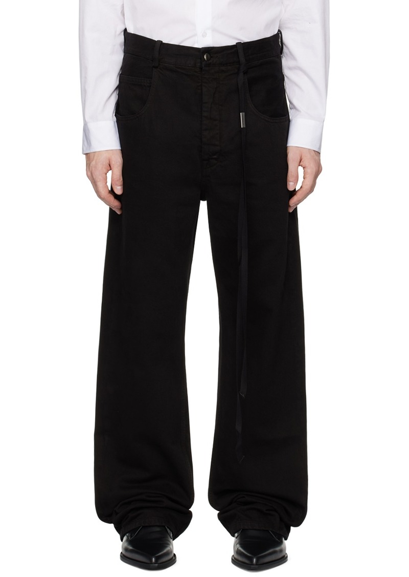 Ann Demeulemeester Black Ronald 5 Pocket Comfort Jeans