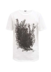 Ann Demeulemeester Branch and logo-print cotton-jersey T-shirt