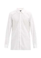 Ann Demeulemeester Panelled cotton-poplin shirt