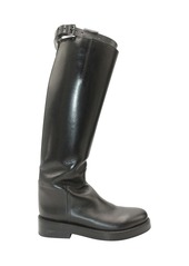 Ann Demeulemeester Stan Riding Boots in Black Leather