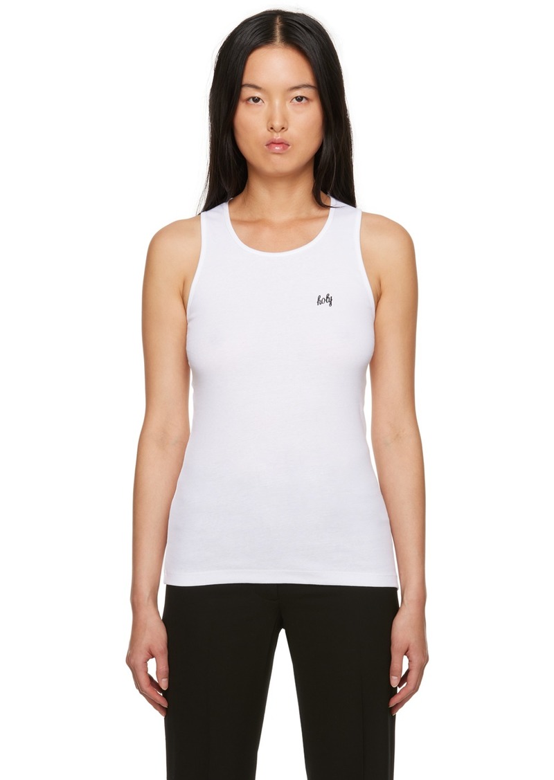 Ann Demeulemeester White Fonsin Tank Top