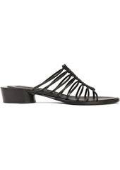 Ann Demeulemeester Woman Braided Leather Mules Black