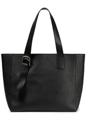 Ann Demeulemeester Woman Buckle-detailed Pebbled-leather Tote Black