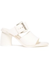 Ann Demeulemeester Woman Buckled Leather Mules White