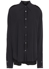 Ann Demeulemeester Woman Cutout Woven Shirt Black