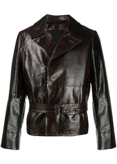 Ann Demeulemeester belted double breasted jacket