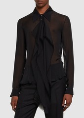 Ann Demeulemeester Bjarn Silk Sheer Shirt