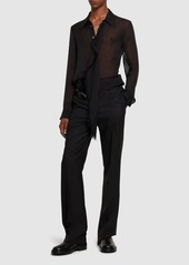 Ann Demeulemeester Bjarn Silk Sheer Shirt