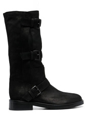 Ann Demeulemeester buckled leather boots