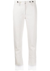 Ann Demeulemeester contrasting-cuffs straight trousers