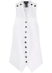 Ann Demeulemeester cut-out detail mid-length waistcoat