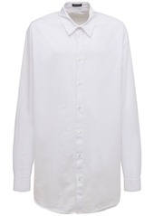 Ann Demeulemeester Do Slouch Asymmetric Cotton Poplin Shirt