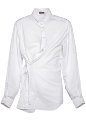 Ann Demeulemeester Dree Slouch Contort Cotton Poplin Shirt