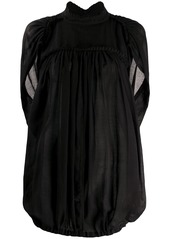 Ann Demeulemeester frill-trimmed loose-fit blouse