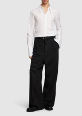 Ann Demeulemeester Joren Fitted Cotton Poplin Shirt