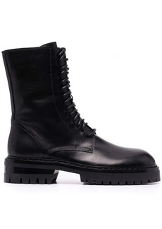 Ann Demeulemeester leather combat boots