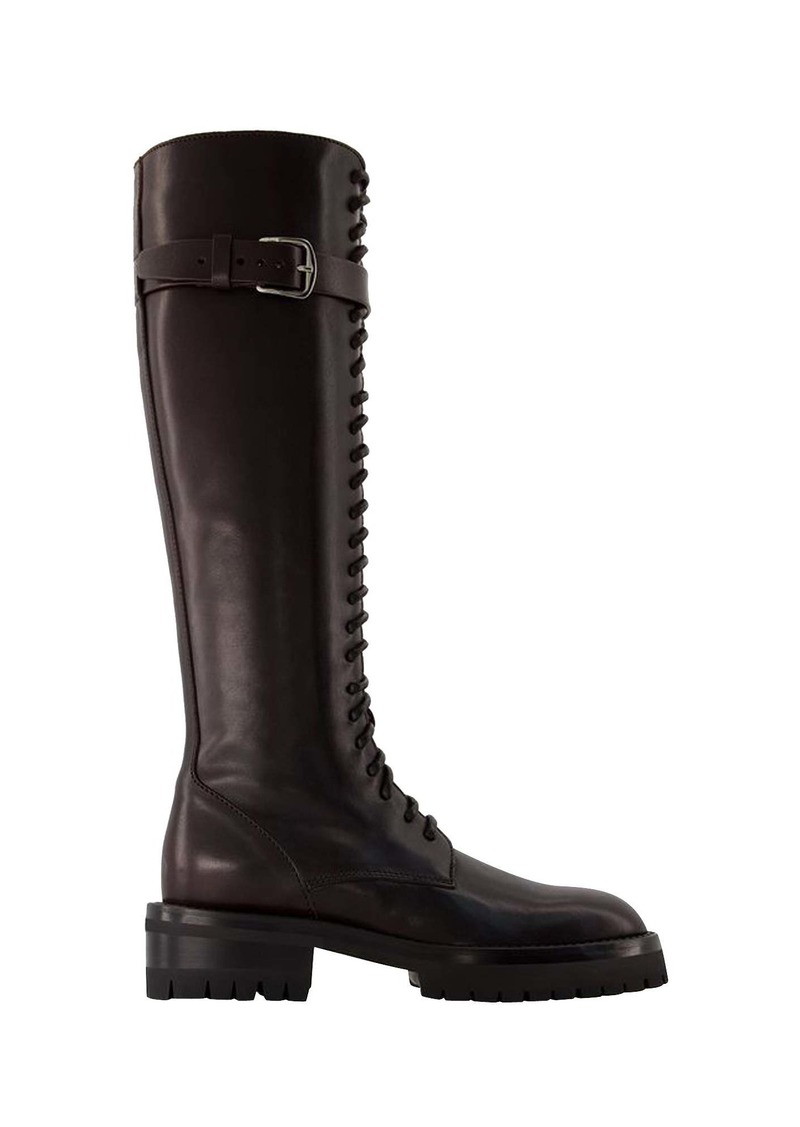 Lijsbet Boots - Ann Demeulemeester - Leather - Burgundy