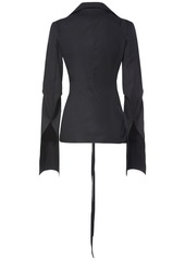 Ann Demeulemeester Linsey Open Front Poplin Shirt