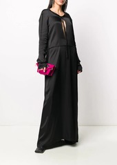 Ann Demeulemeester long sleeve tie neck dress