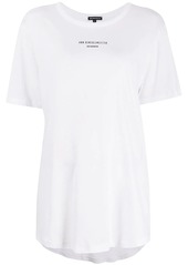 Ann Demeulemeester longline logo print T-shirt