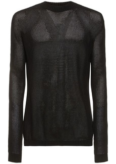 Ann Demeulemeester Manus Crochet Crewneck Sweater