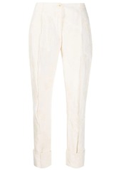 Ann Demeulemeester pintuck cropped trousers