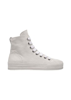 Ann Demeulemeester Raven Sneakers in White Leather