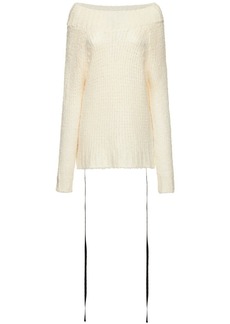 Ann Demeulemeester Silk & Linen Knit Sweater