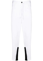 Ann Demeulemeester tapered contrast cuff trousers