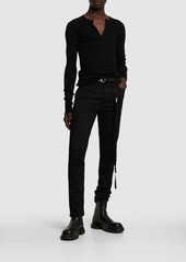 Ann Demeulemeester Wout Cotton Blend Skinny Pants
