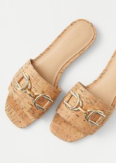 Ann Taylor AT Weekend Chain Cork Flat Sandals