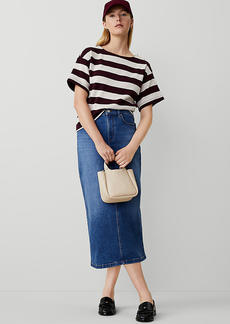 Ann Taylor Denim Column Skirt