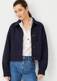 Ann Taylor AT Weekend Cropped Shirt Jacket