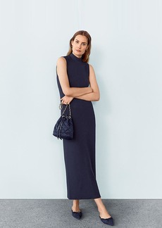 Ann Taylor Weekend Turtleneck Sleeveless Maxi Dress