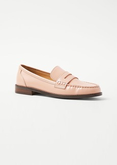 Ann Taylor AT Weekend Leather Penny Loafers
