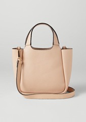 Ann Taylor Mini Pebbled Leather Tote