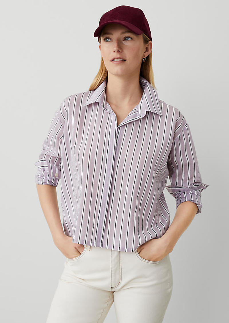 Ann Taylor Weekend Striped Shirt