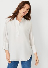 Ann Taylor AT Weekend Pinstripe Dolman Tunic Shirt