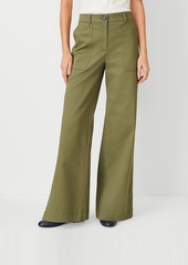 Ann Taylor AT Weekend Wide Leg Chino Pants
