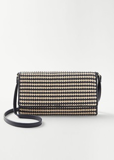 Ann Taylor AT Weekend Woven Leather Crossbody Bag