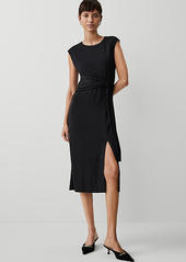 Ann Taylor Knit Belted Column Maxi Dress